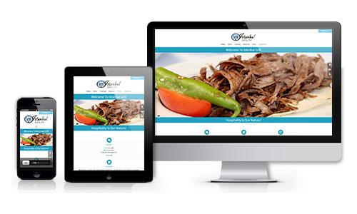 istanbul grill web design