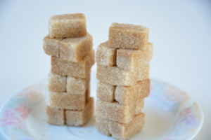sugar, brown sugar, sugar cubes