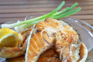 Fish Mediterranean food grill fish food plate fish with lemon