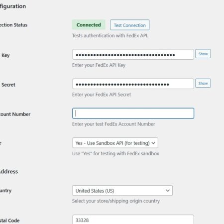 FedEx Shipping Live Rates for Woocommerce