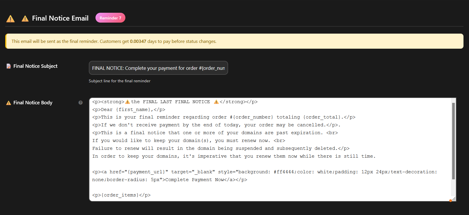 WooCommerce Automated Payment Reminders | iGlobalWeb | Web Design SEO eCommerce Marketing Printing Company | WooCommerce Automated Payment Reminders 6 WooCommerce Automated Payment Reminders - Image 2