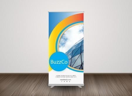 Retractable Roll-Up Banner Display RollUp Banner with Stand