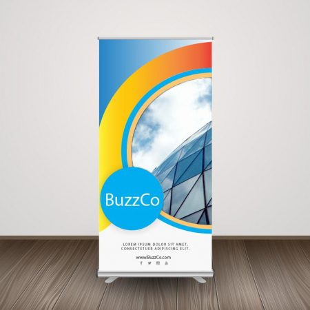 Retractable Roll-Up Banner Display RollUp Banner with Stand
